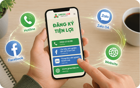 Đăng ký lịch hẹn qua Website, Zalo, Facebook hoặc Hotline 1900 635588
