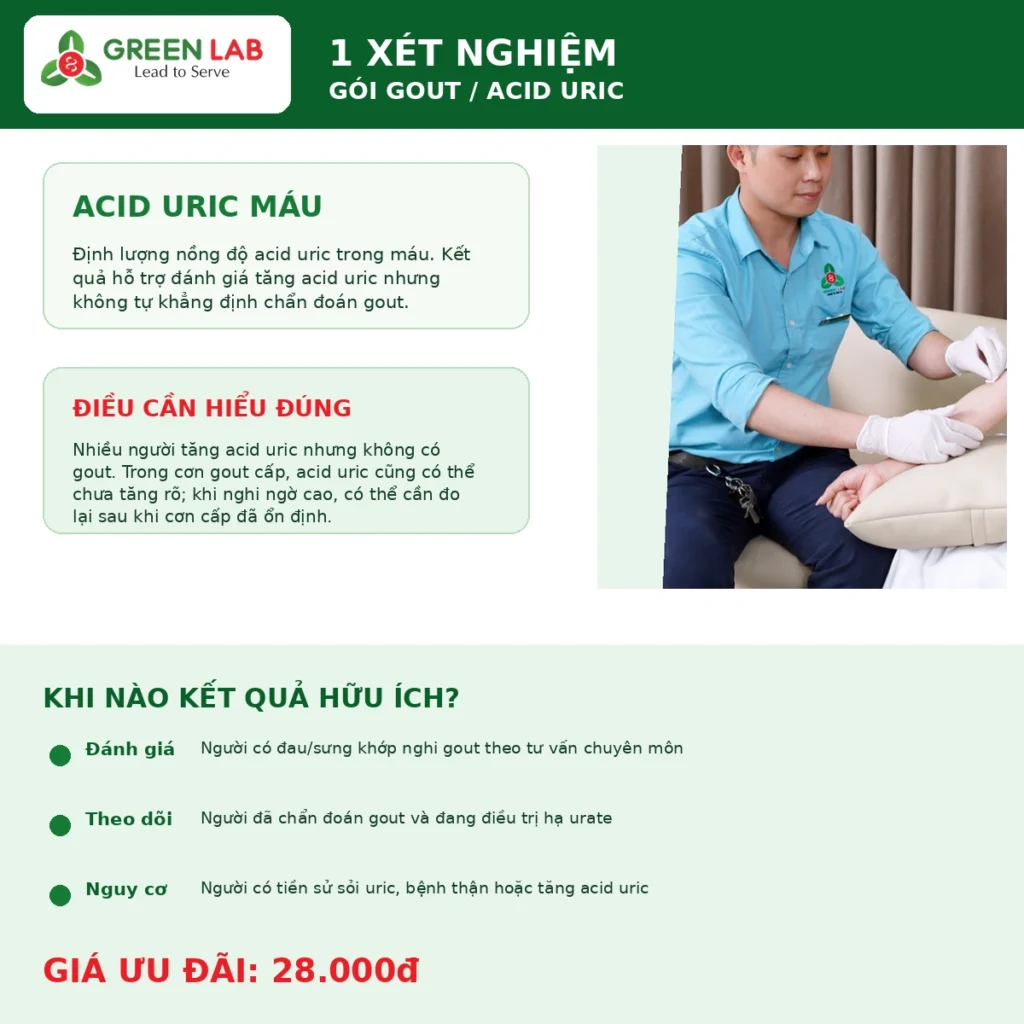 xét nghiệm gout