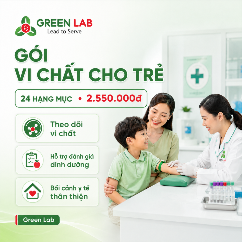xét nghiệm vi chất cho trẻ