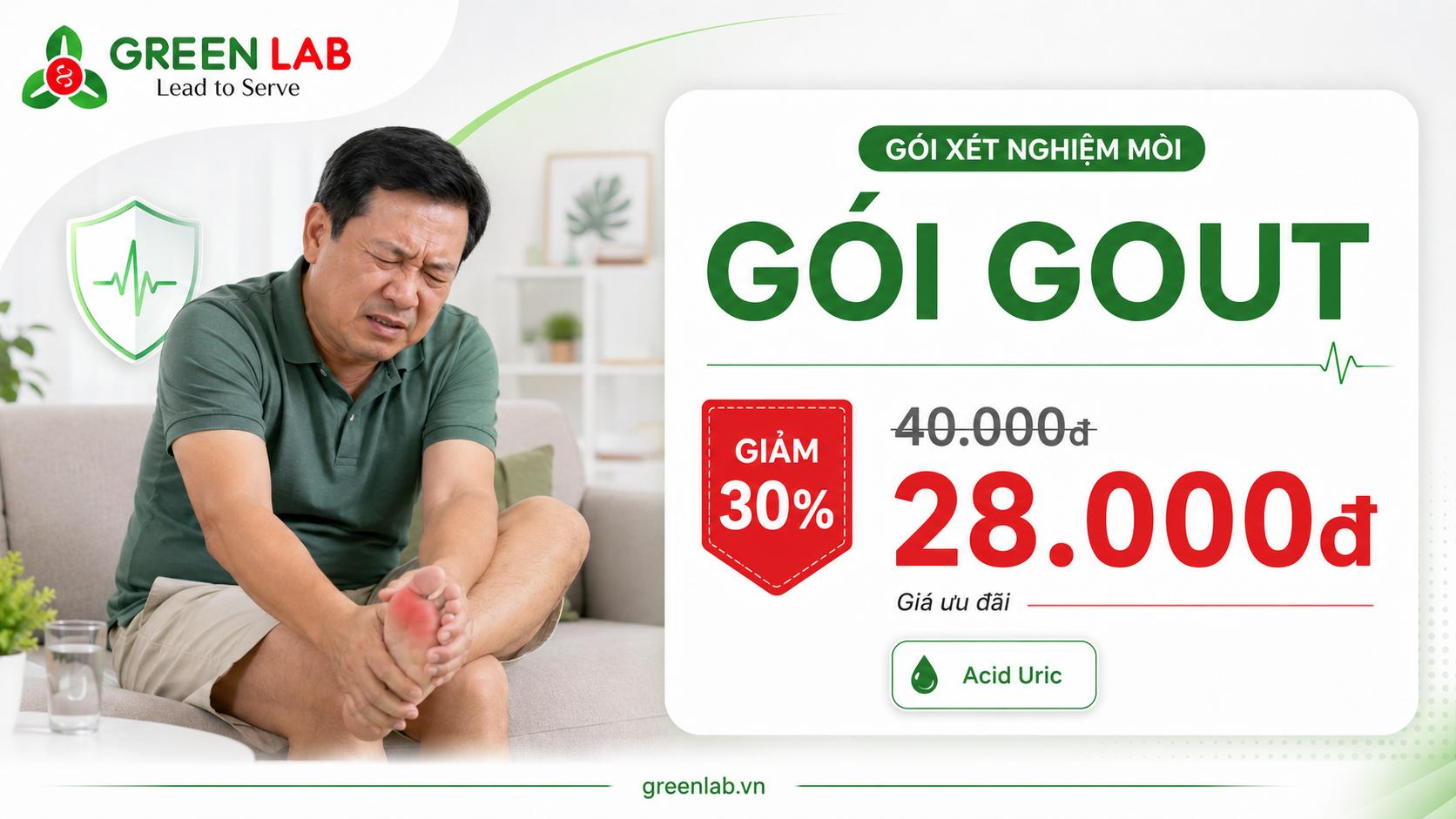 Ưu đãi xét nghiệm Gout