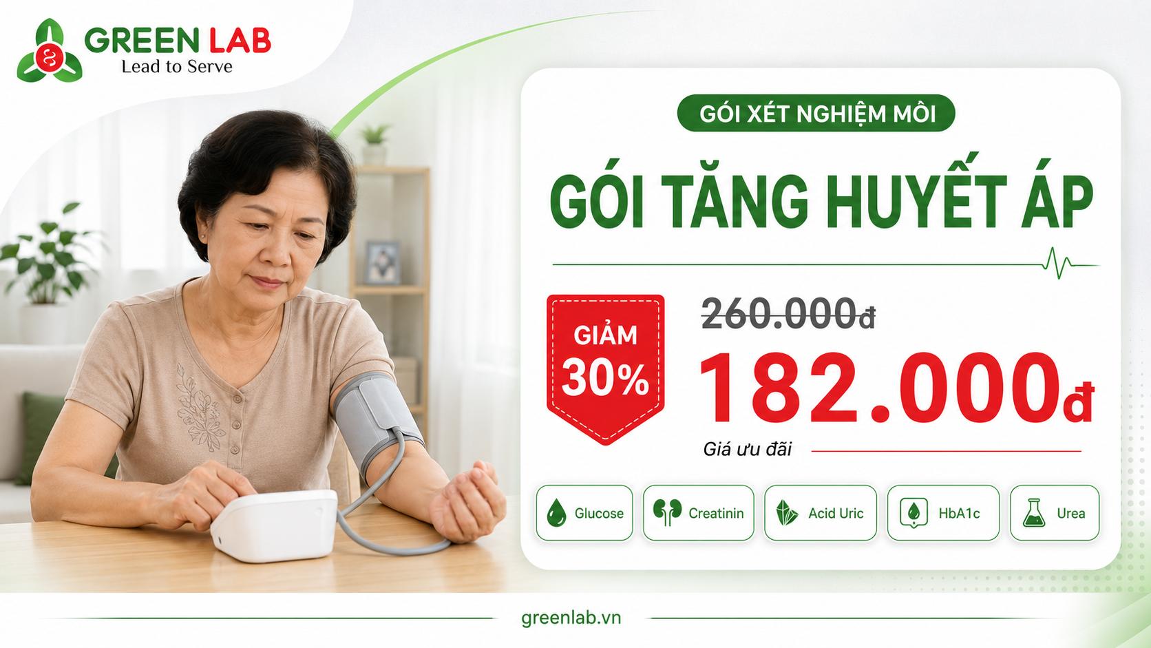 Ưu đãi xét nghiệm Tăng huyết áp