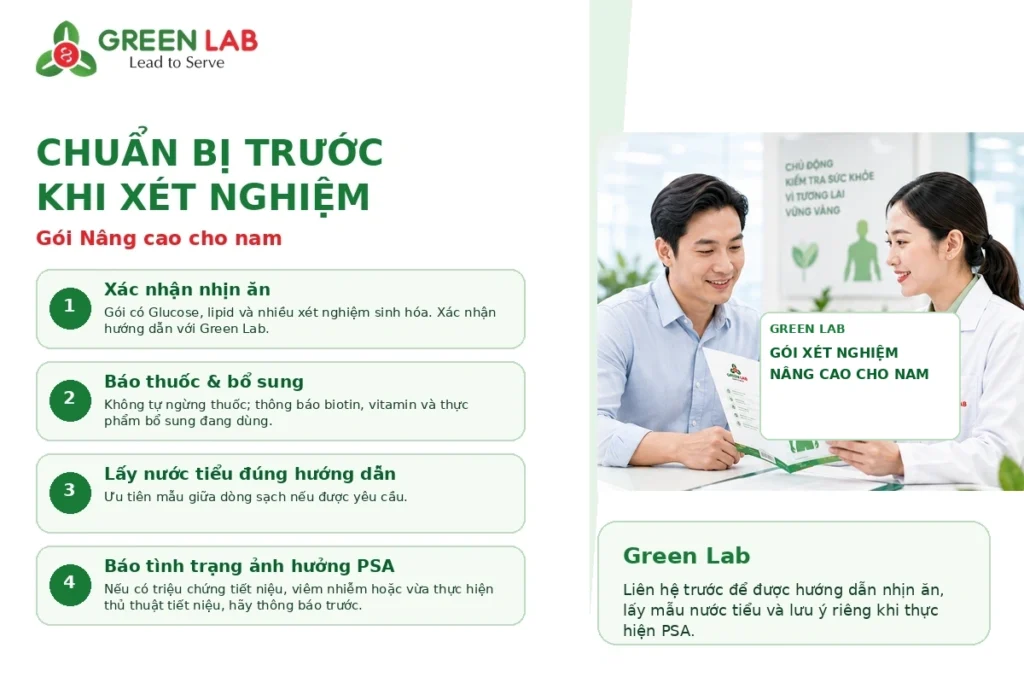 xét nghiệm nâng cao cho nam