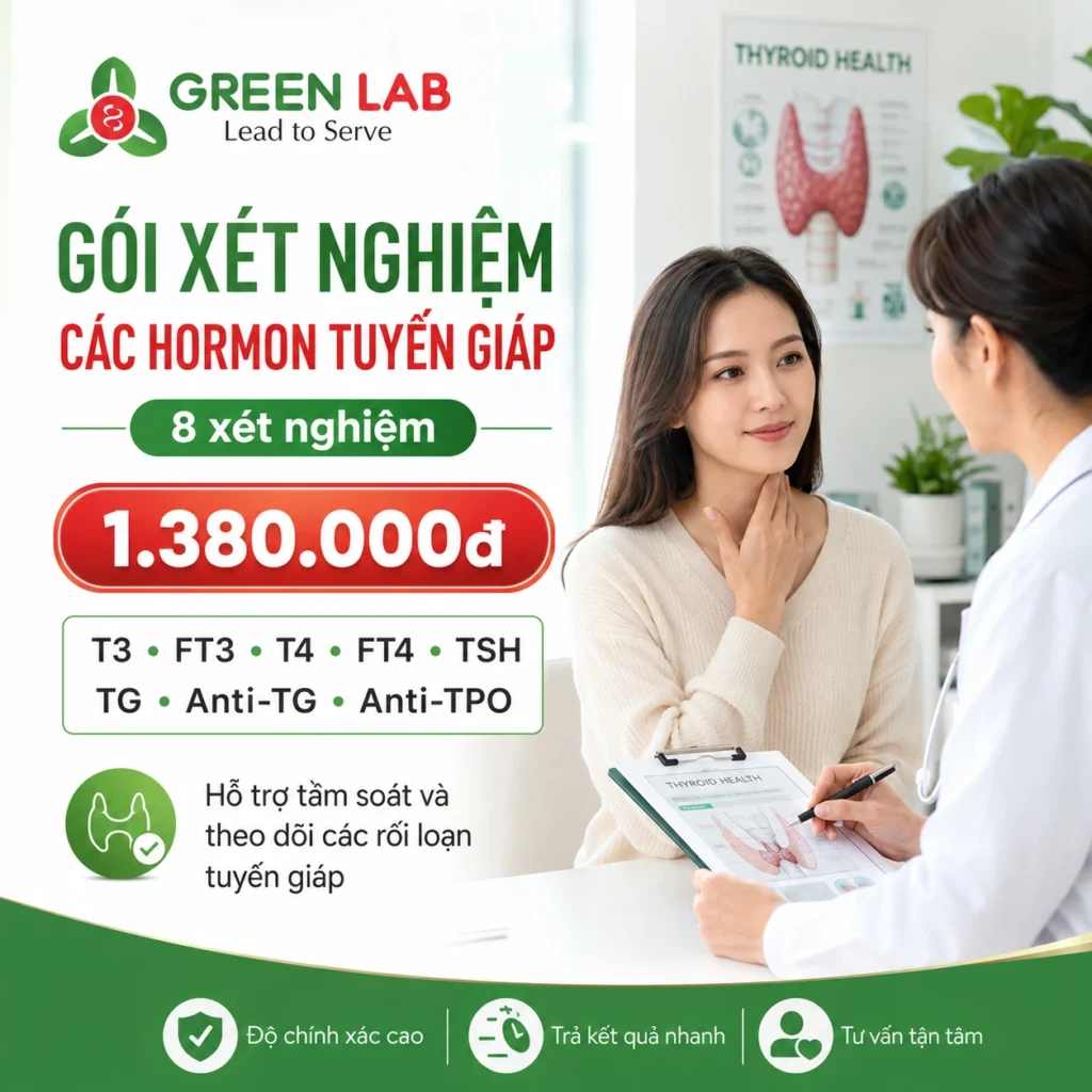 xét nghiệm hormone tuyến giáp