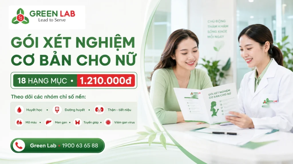 xét nghiệm cơ bản cho nữ