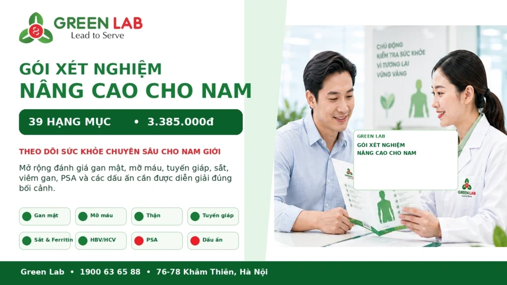 xét nghiệm nâng cao cho nam