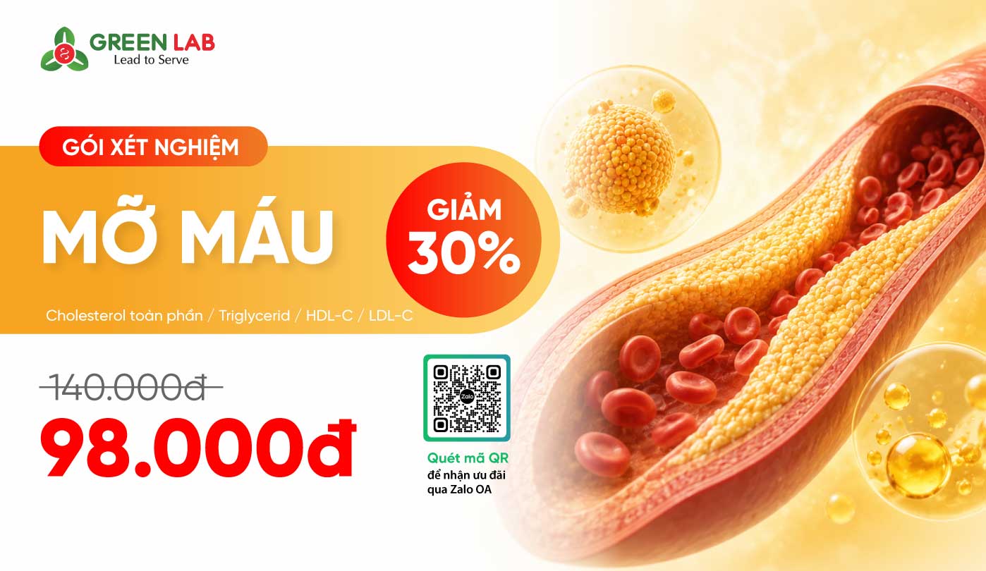 Ưu đãi xét nghiệm Mỡ máu