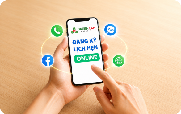 Đăng ký lịch hẹn qua Website, Zalo, Facebook hoặc Hotline 1900 63 65 88