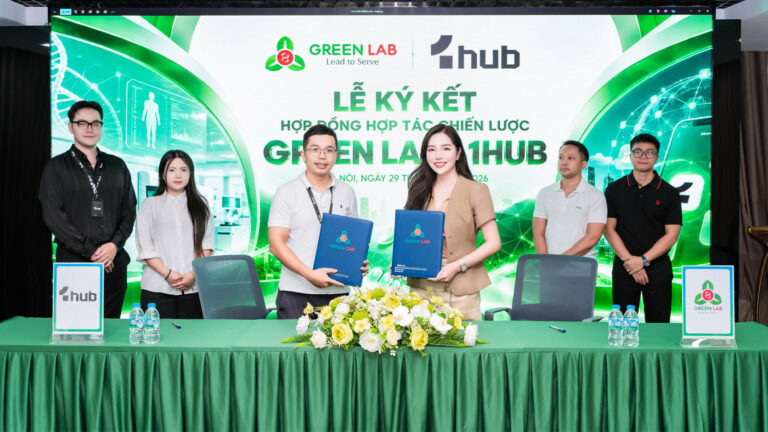 Green Lab ký kết hợp tác với 1Hub, mở rộng tiện ích xét nghiệm trên Super App 1Hub